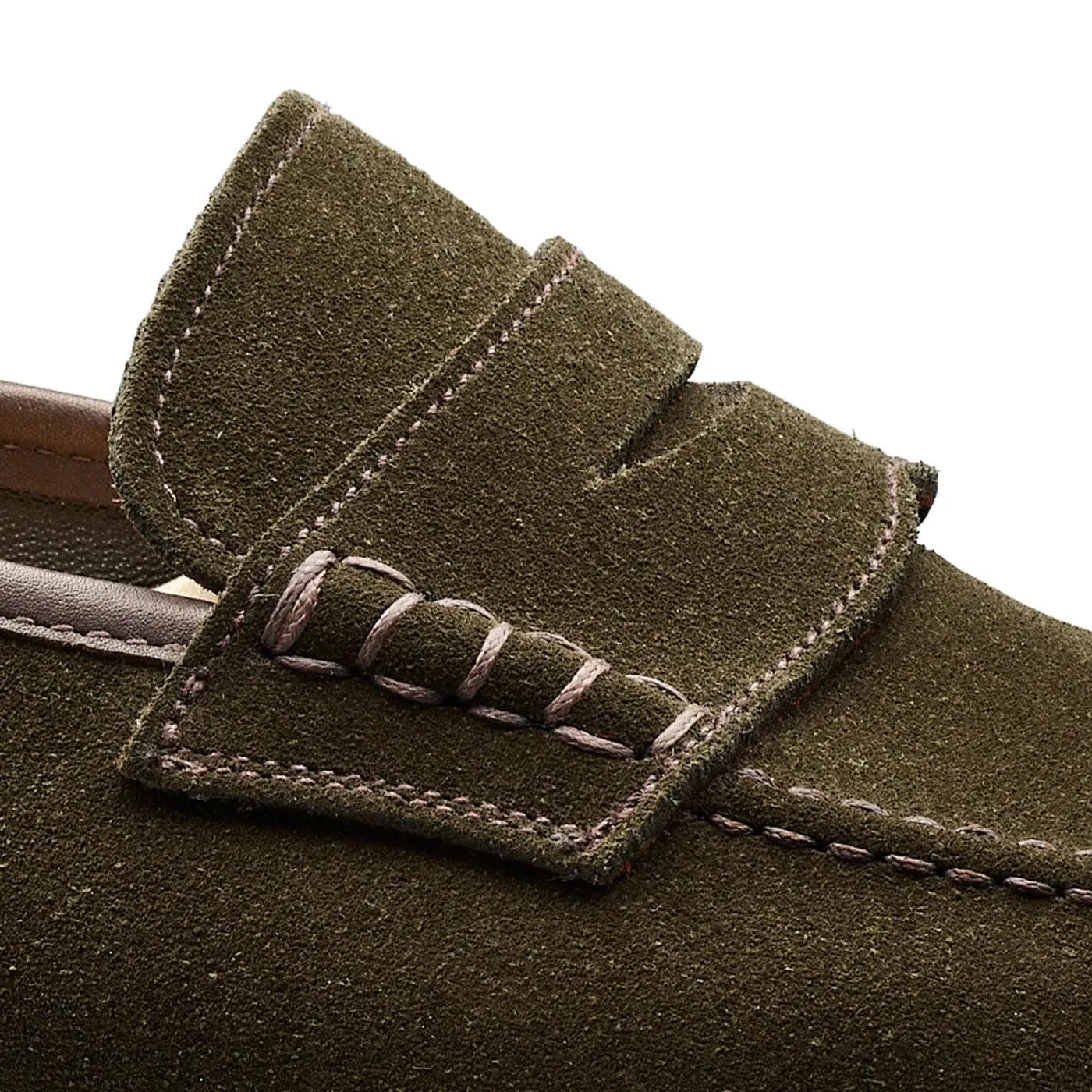 premium design Seaton Earth Green Suede