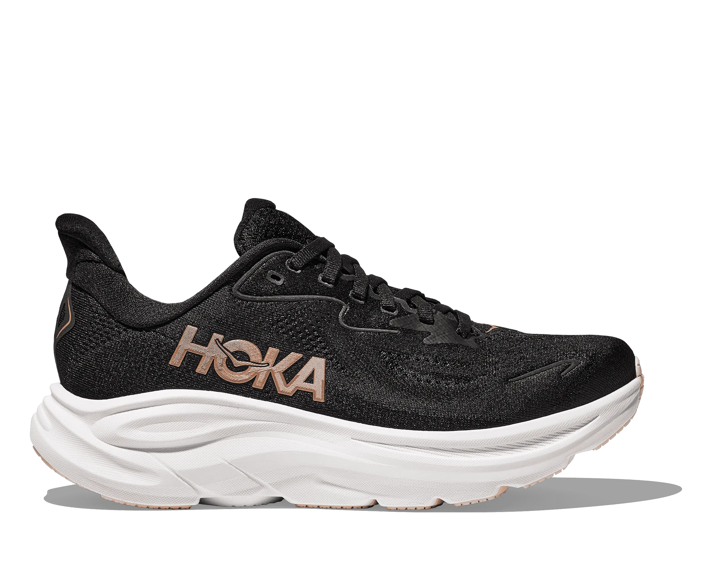 HOKA ONE ONE CLIFTON 10 - BLACK & ROSE GOLD Zen Step