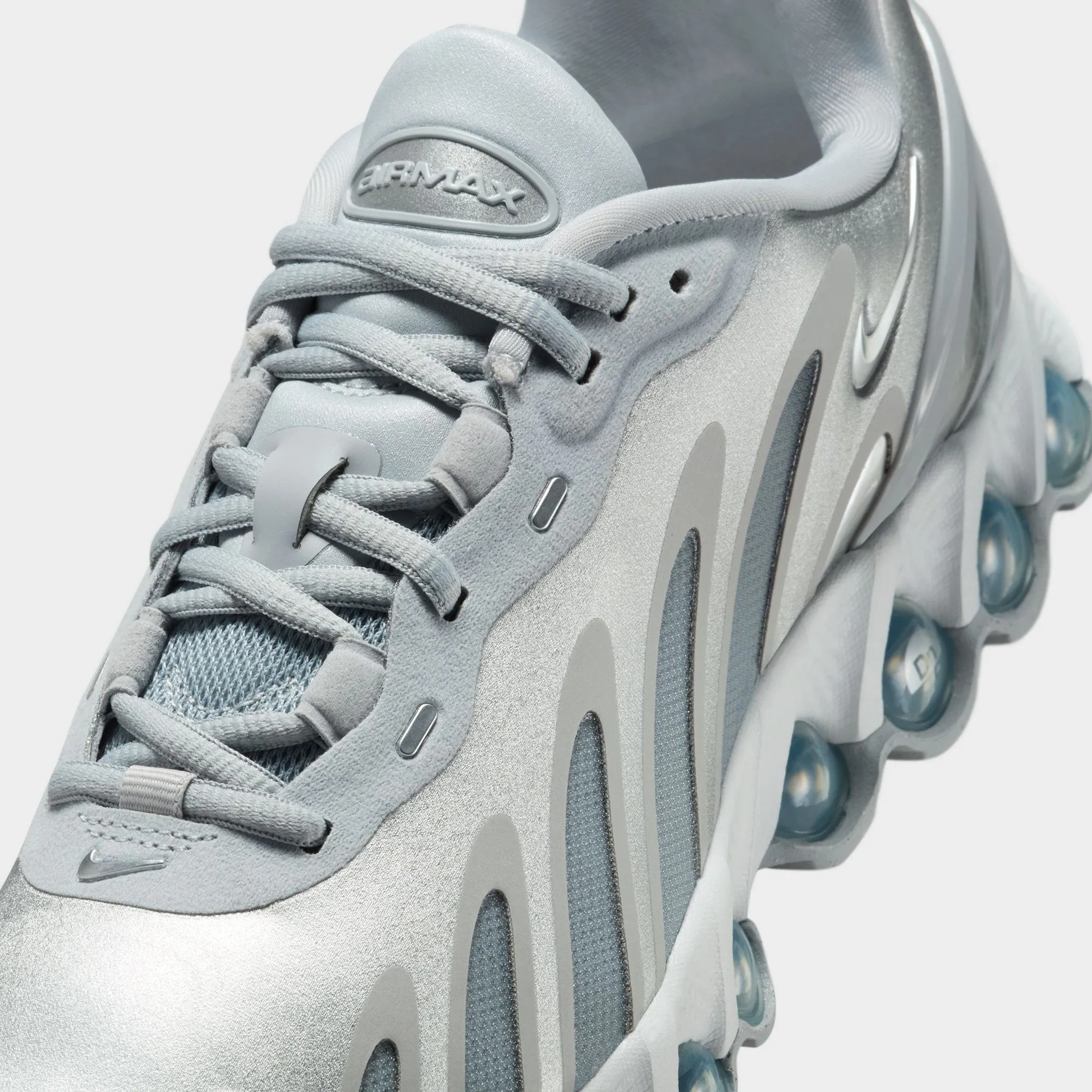 Superior Look High   Top Nike Women's Air Max DN8 Wolf Grey / Metallic Silver - Off White