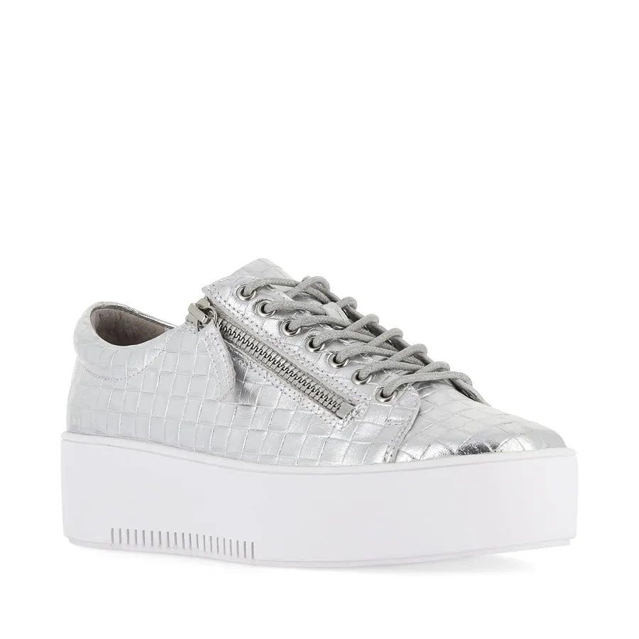 Leather WOLFETA - SILVER WEAVE