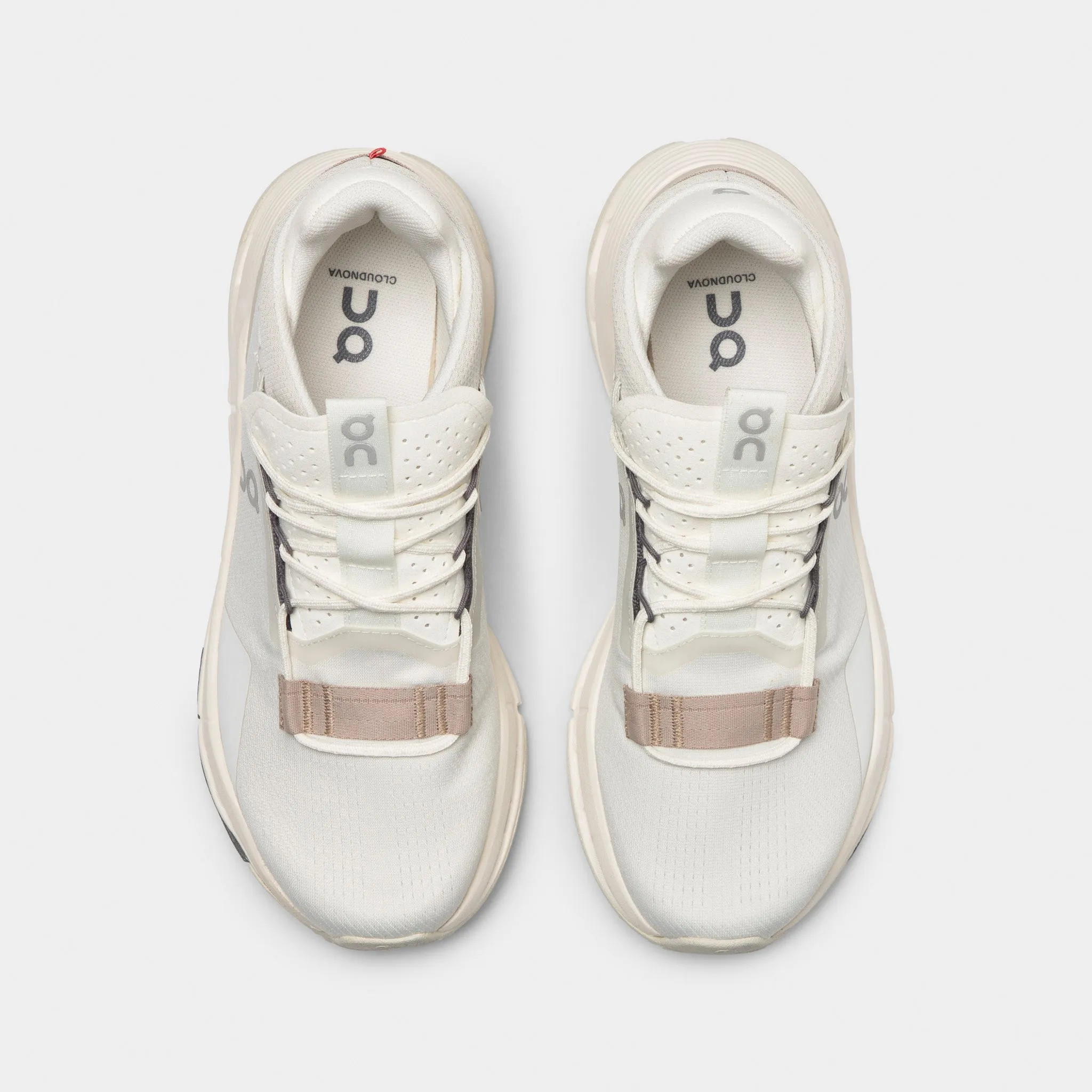 On Women's Cloudnova 2 Ice / Sand Classic Control High impact