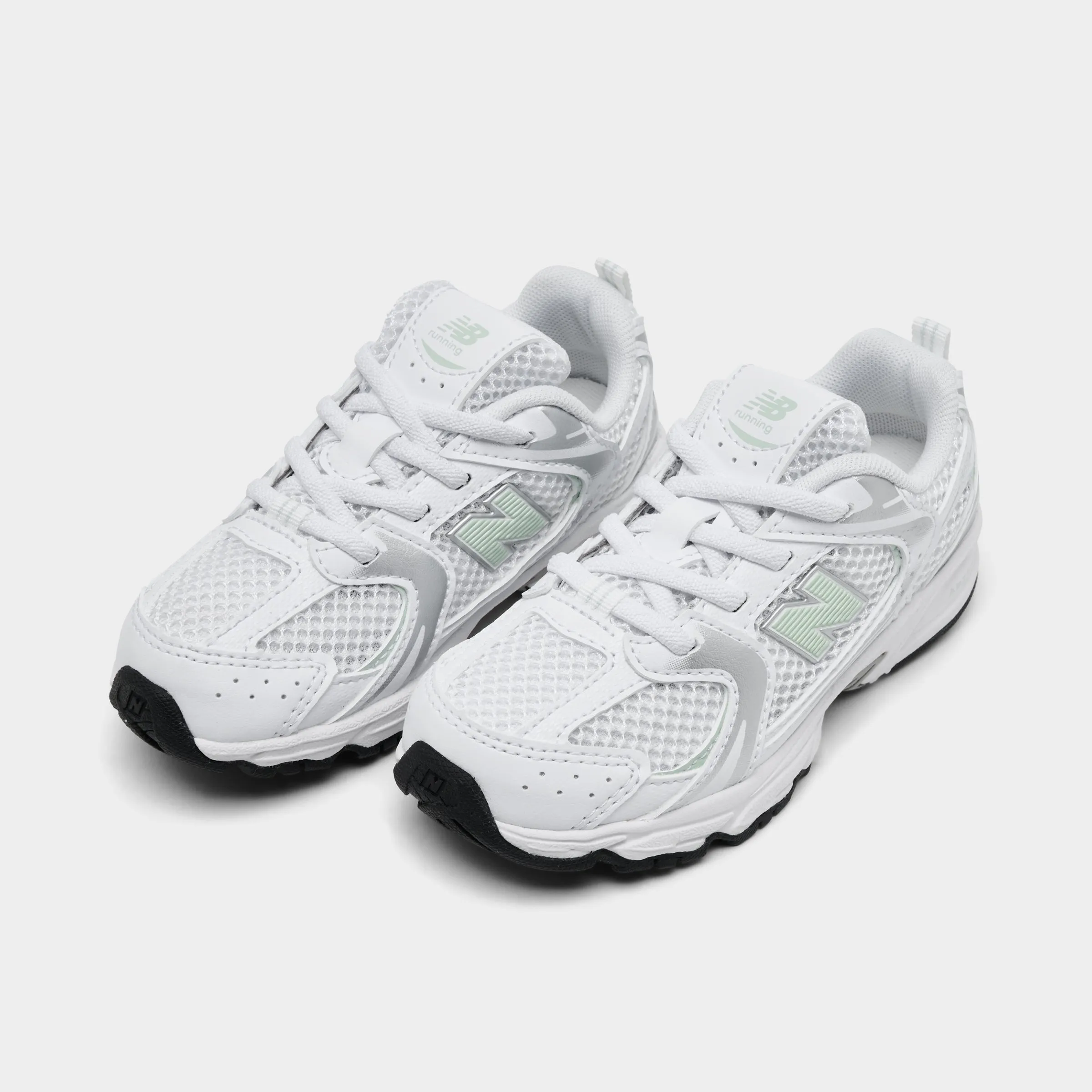 New Balance Infants' 530 White / Silver Streamlined Build Airflow Optimized Vamp