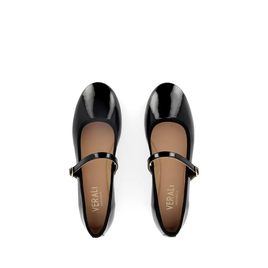 Durable Support BAMBI - BLACK PATENT