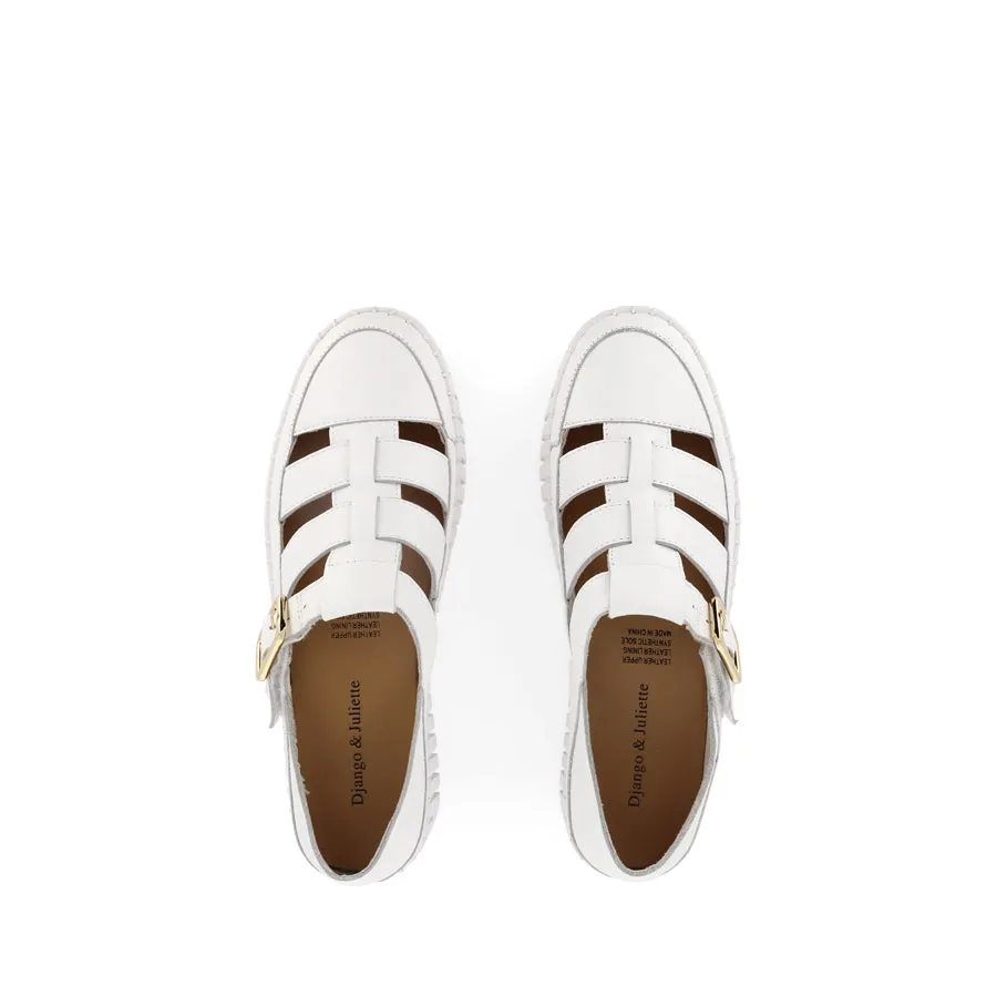 BAYTOWN - WHITE LEATHER Relax Mode Flexible Fit