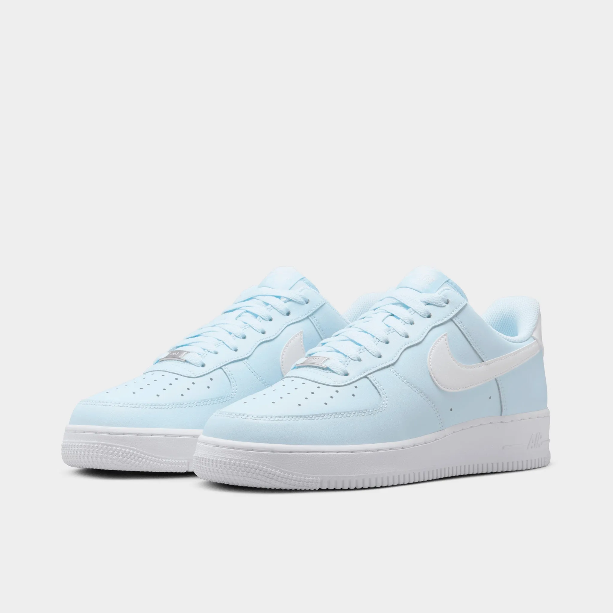 Superior shock absorption basketball players Nike Air Force 1 '07 Glacier Blue / White