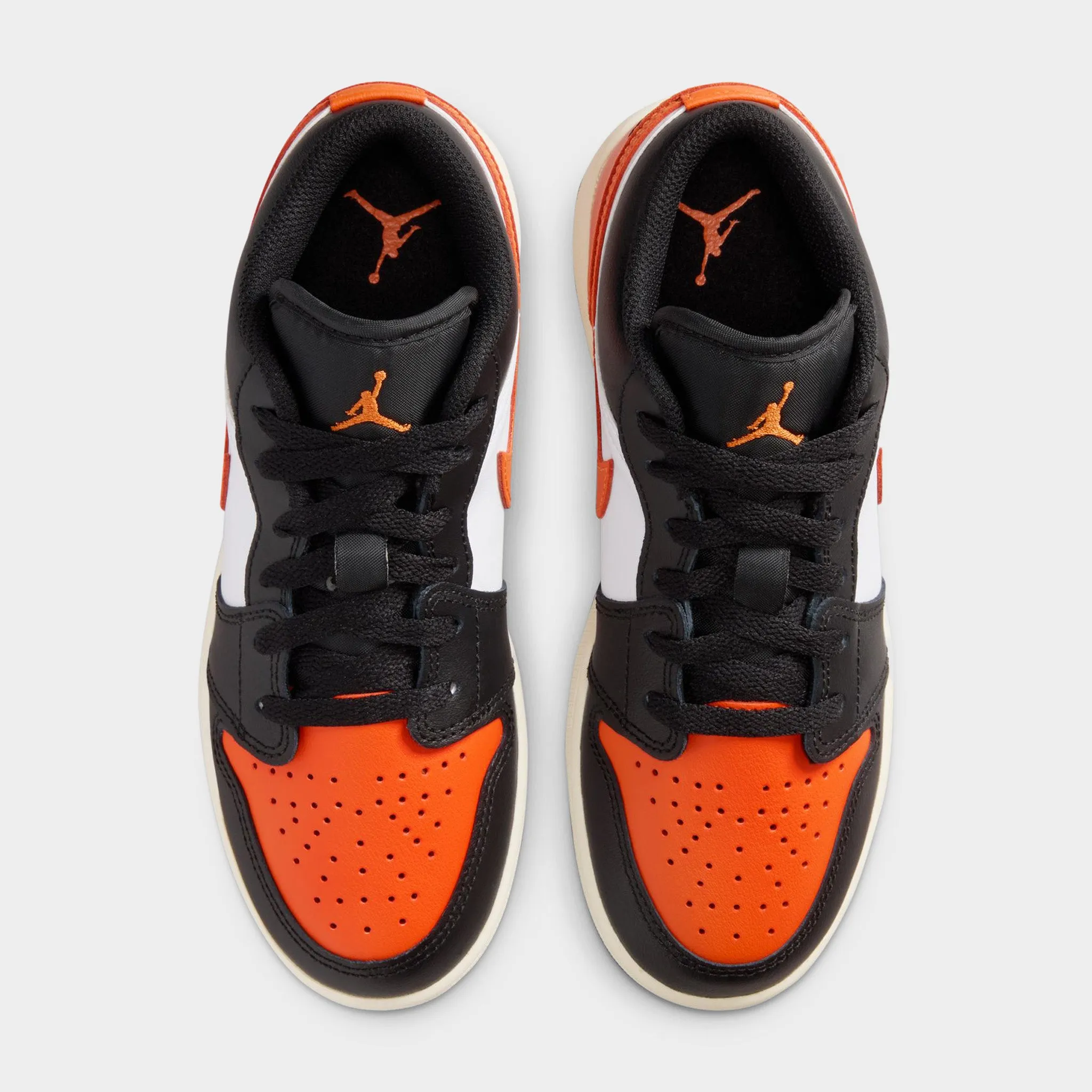 EVA Composite Jordan 1 Low GS Black / Starfish - White