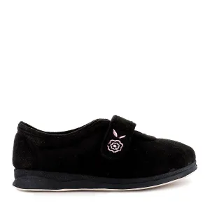 EDYTHE - BLACK Comfortable Slip Running