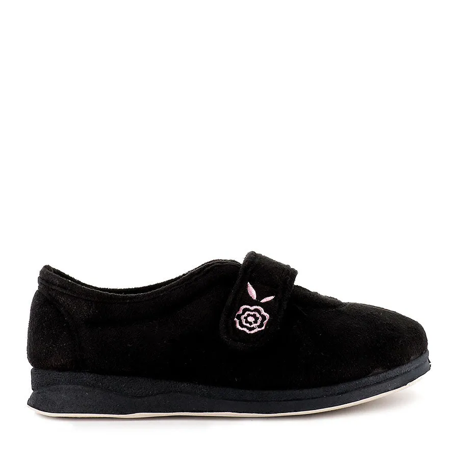 EDYTHE - BLACK Comfortable Slip Running