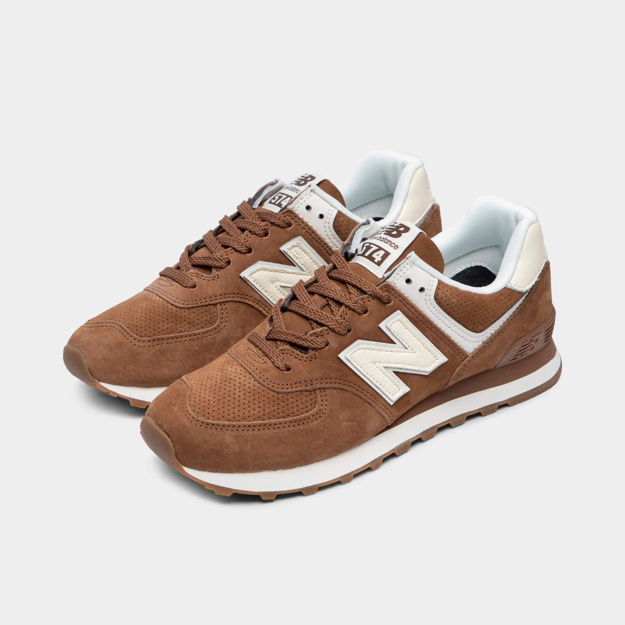 New Balance Women's WL574NA / True Brown Moisture Wicking Fabric