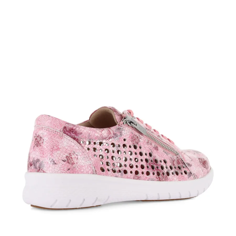 SHOVO XF - PINK PRINT LEATHER Hyper Durable Outsole Dynamic Flex Neck