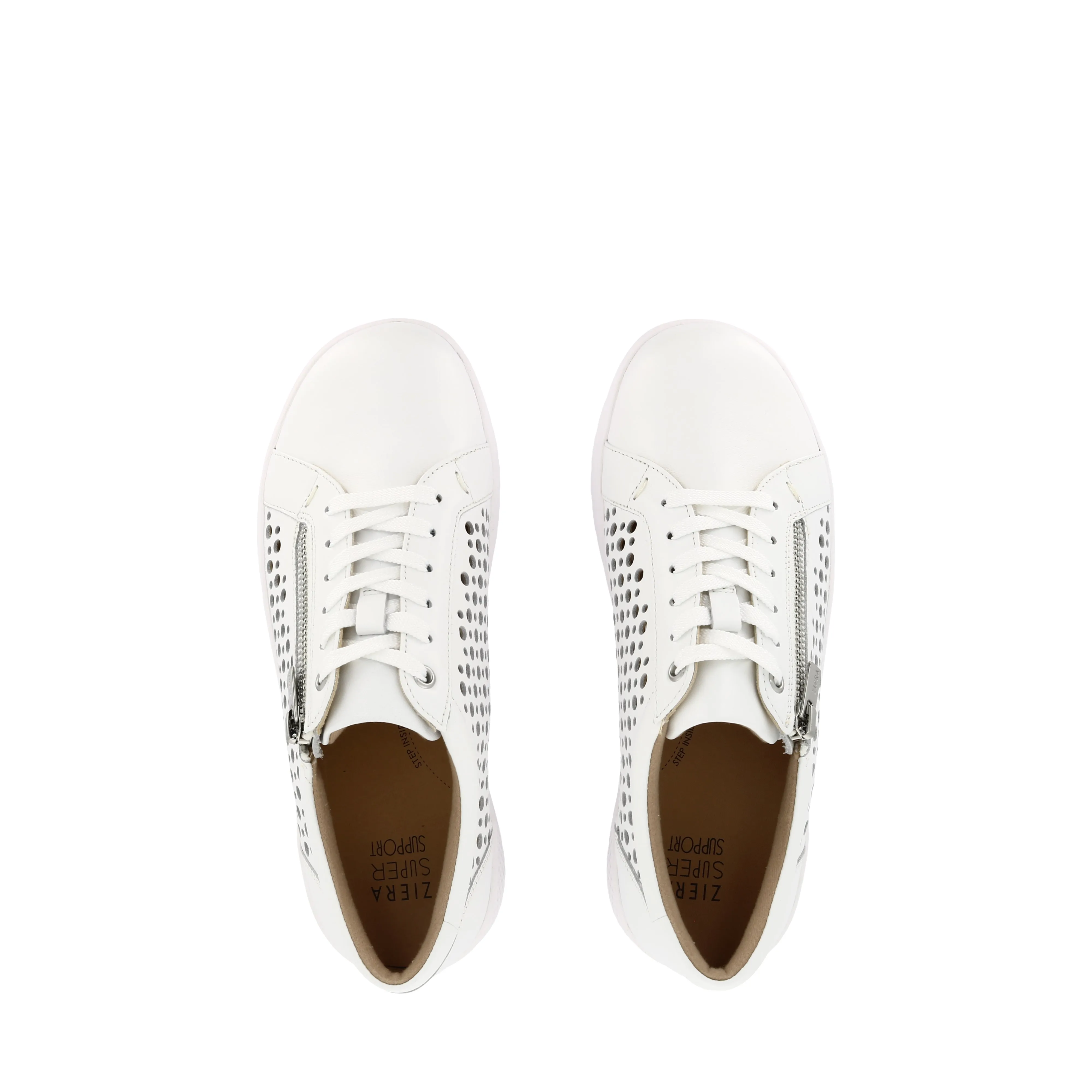 SHOVO XF - WHITE LEATHER Anti Slip Tread Dynamic Lacing System