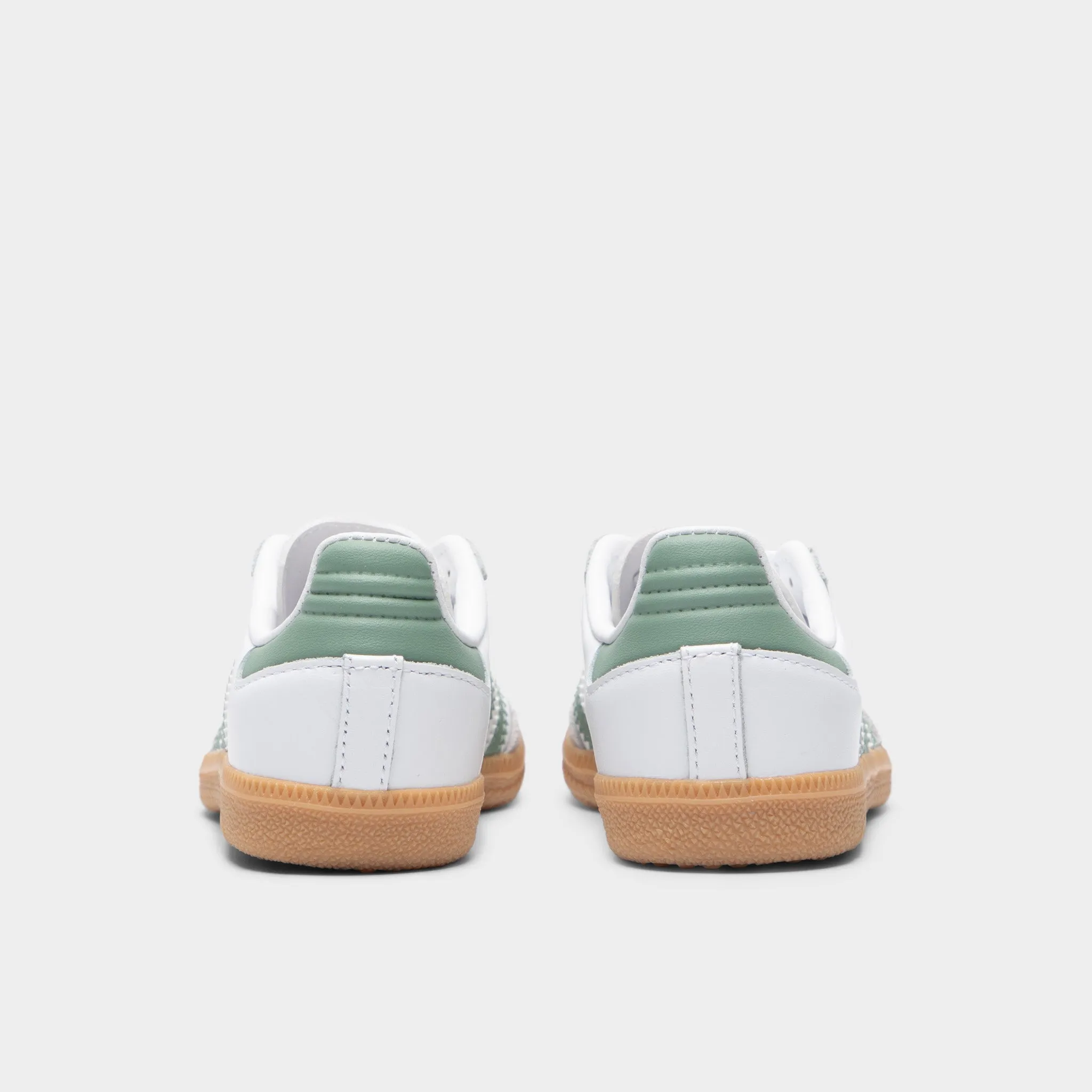 Cushioned Base adidas Children's Samba OG Footwear White / Silver Green - Gum