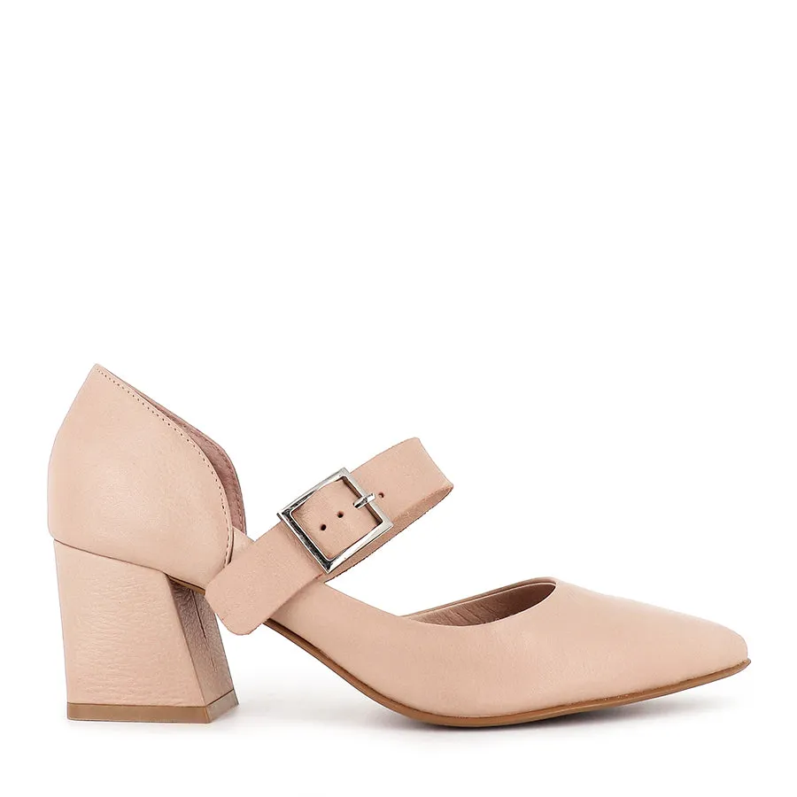 Fashionable Flats Foldable Travel Footwear MILLING - ROSE LEATHER