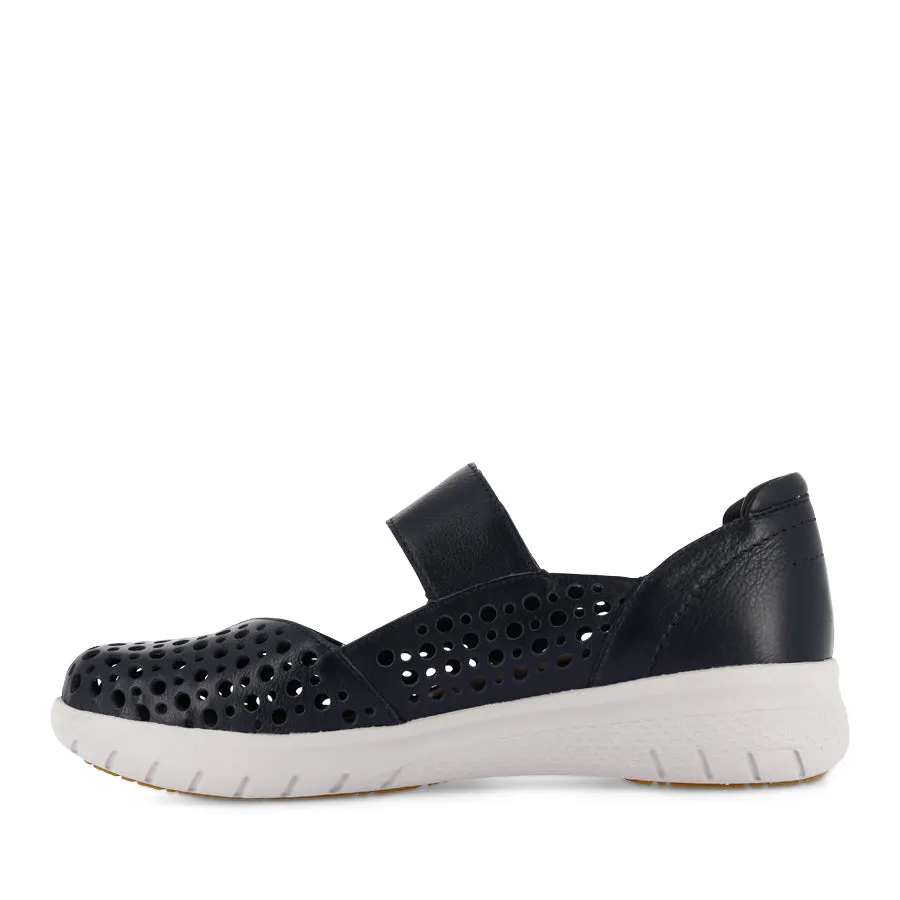 SINDIS XF - NAVY LEATHER Happy Feet Design Space Save