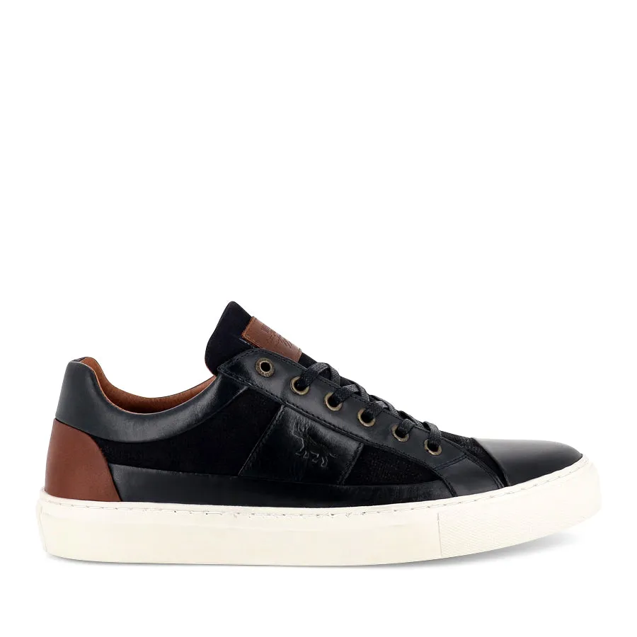 SLATER - NAVY LEATHER CushionedMidsole