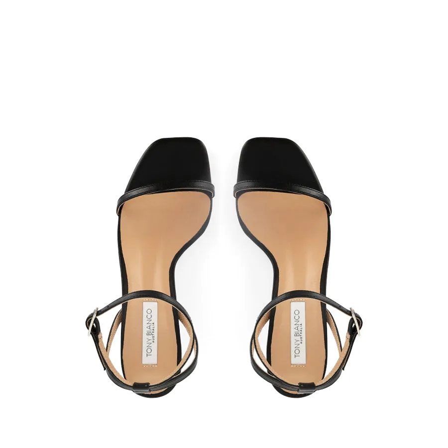 AVENUE - BLACK COMO Retro Vibe Comfortable Slip-Ons