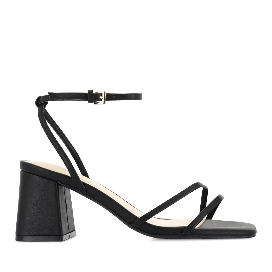 STEVIE - BLACK Soft Leather Shoes Light Comfort