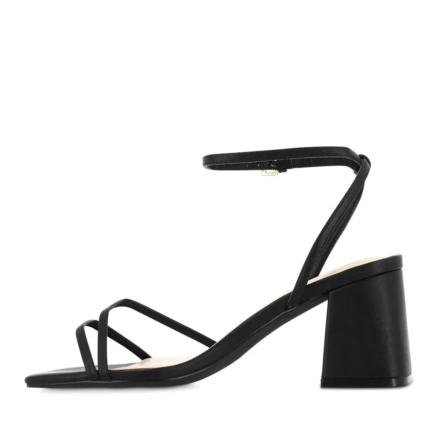 mesh material Leather Upper STEVIE - BLACK