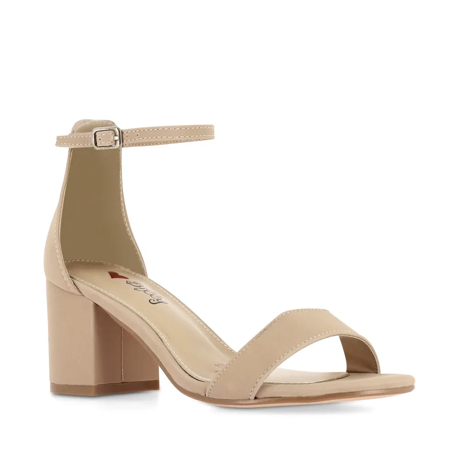 JORDI - NUDE NUBUCK Easy Slip-On Shoes