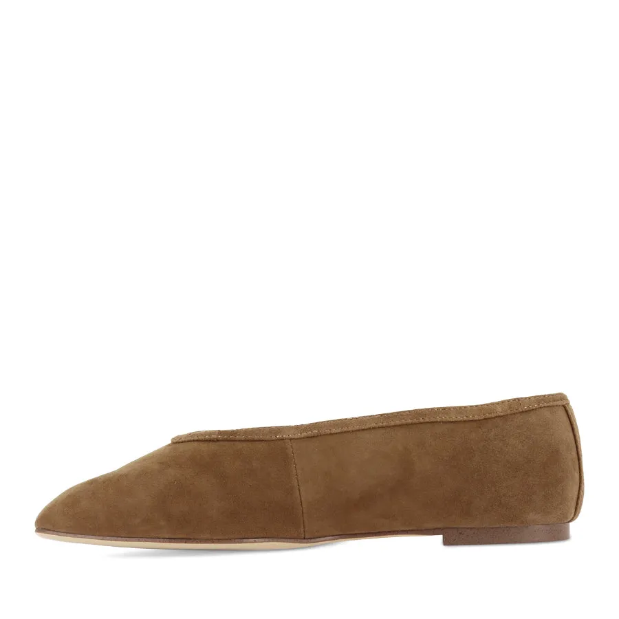 BIANCA - TAUPE SUEDE Support Walk Trendy Sole