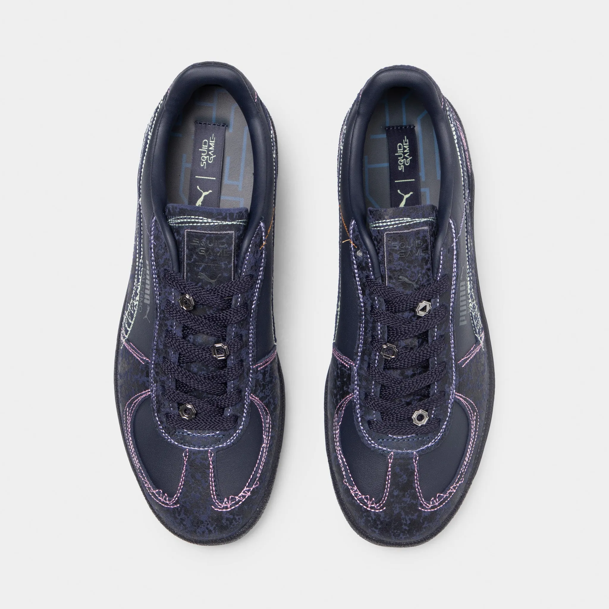 Puma Palermo X Squid Games Black / Purple Breathable Tongue Construction Urban Ready