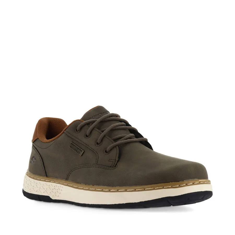 All-Season Wear Ankle Strap GARLAN-PRYOR - OLIVE LEATHER