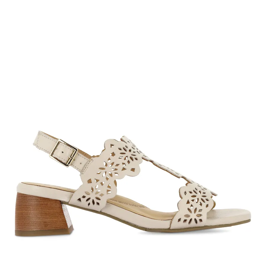 COACHY W - VANILLA LEATHER High Quality Square Toe
