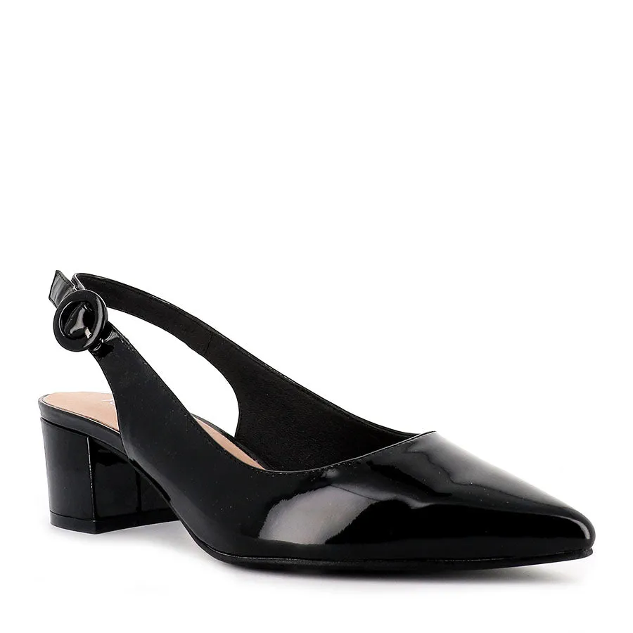Home Safe ABIGALE - BLACK PATENT LEATHER