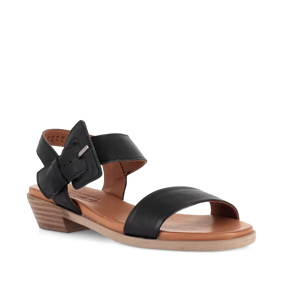 Daily Wear Summer Vibe LEECEY - BLACK LEATHER