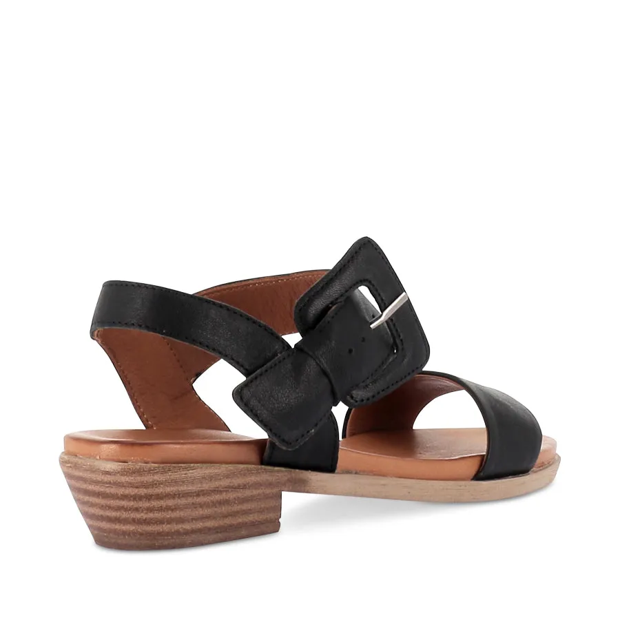 All-day Summer Sandals Light Activity LEECEY - BLACK LEATHER
