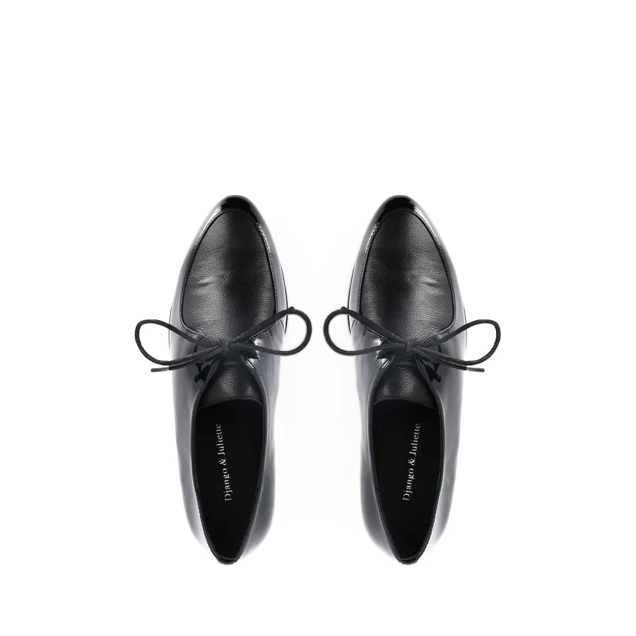 Soft Touch Soft Insole Shoes GEORGY - BLACK BLACK PATENT LEATHER