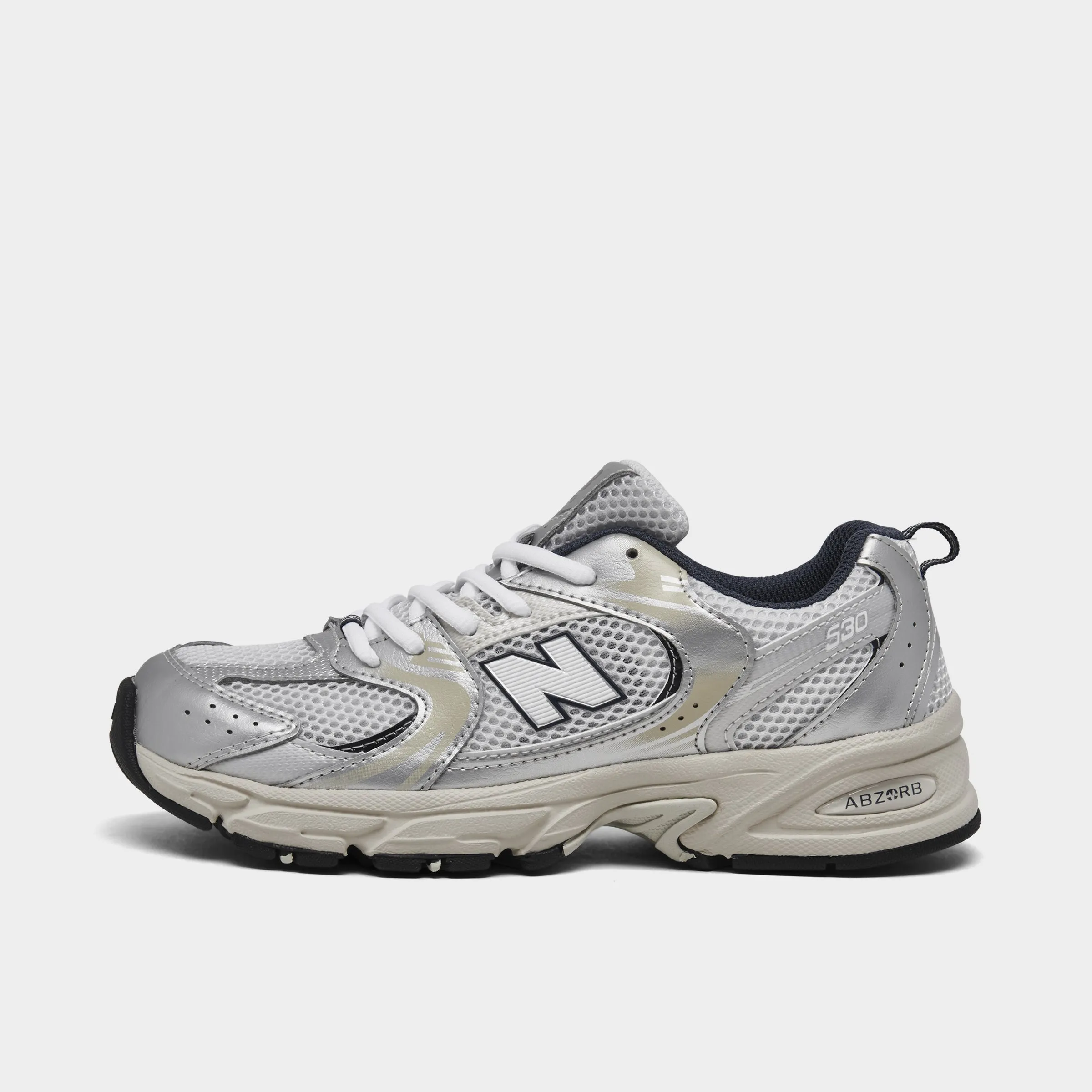 New Balance Juniors' 530 Summer Fog / Nimbus Cloud - NB Navy Rollbar Torsion Control
