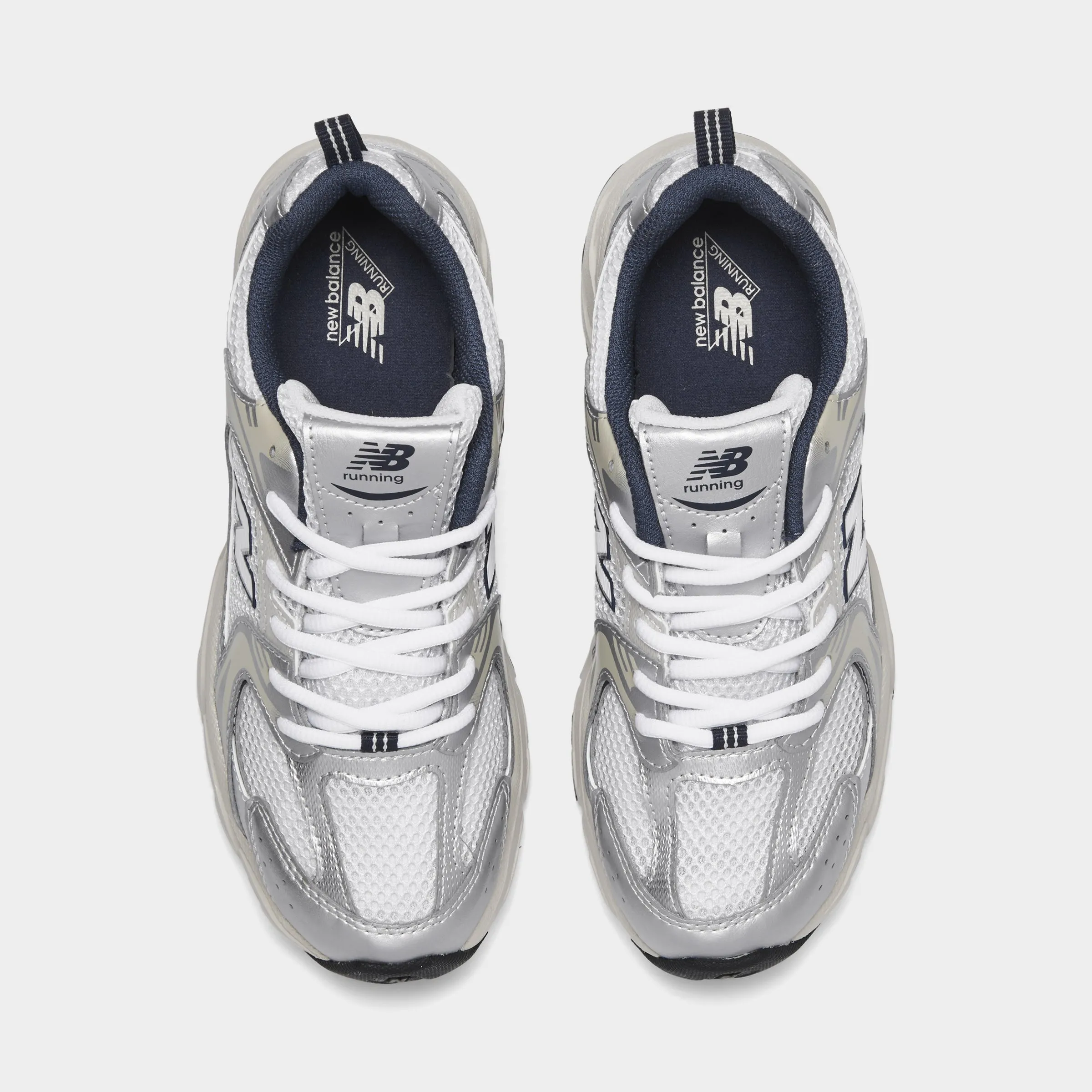 New Balance Juniors' 530 Summer Fog / Nimbus Cloud - NB Navy Foam Flex