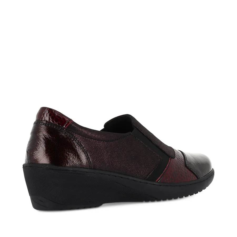 CP461-18 - WINE PATENT Soft Leather Shoes