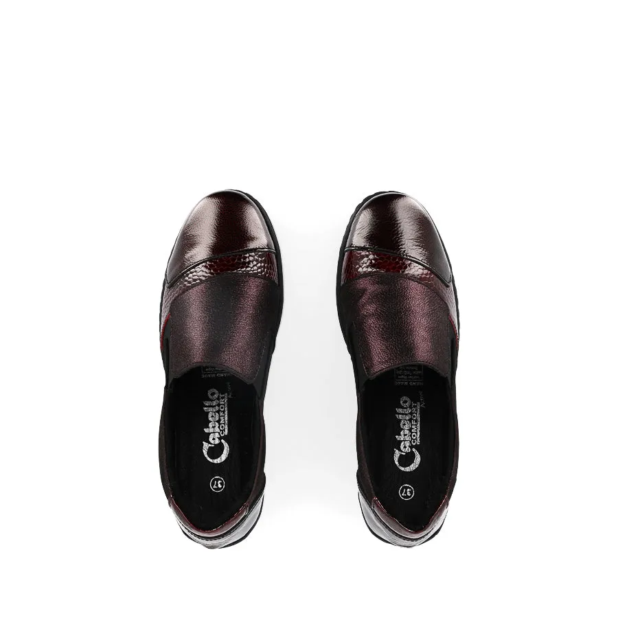 Soft Fit Shoes CP461-18 - WINE PATENT