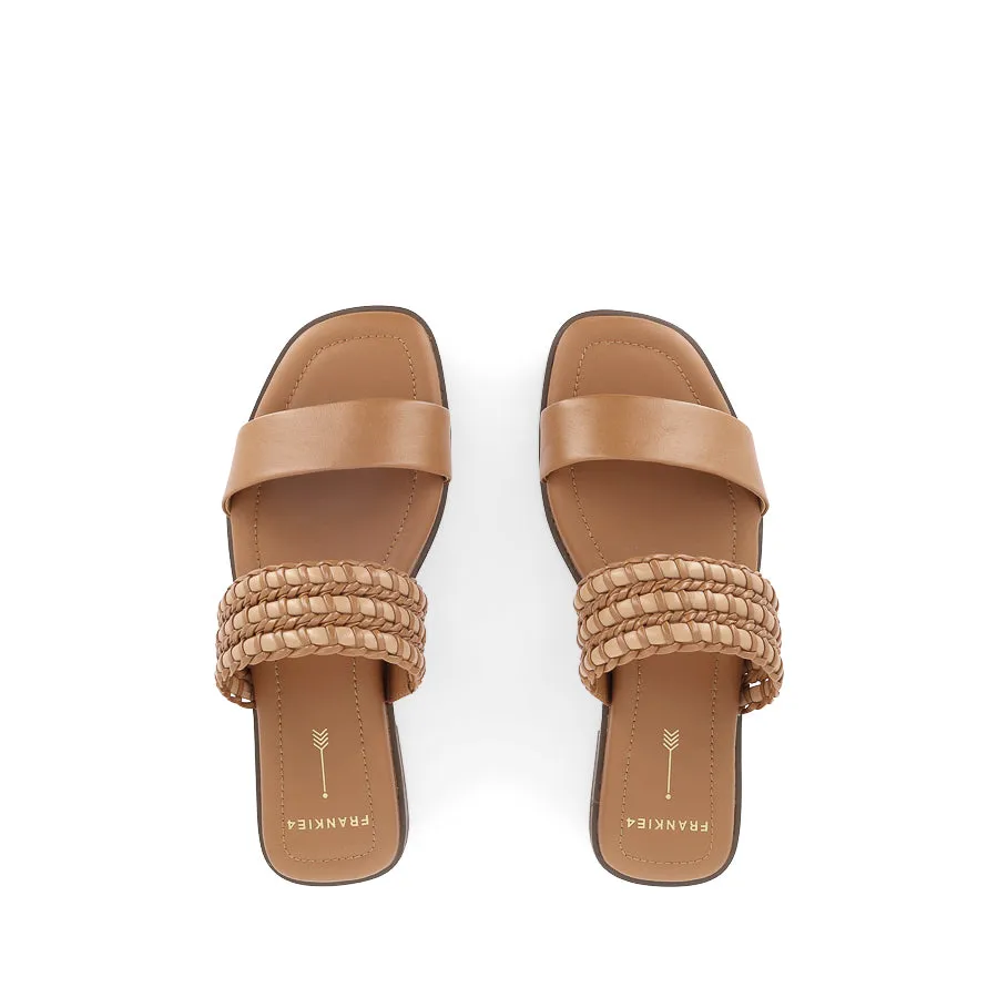 Holiday Shoes Slip-On Style SLOANE - TAN WEAVE LEATHER