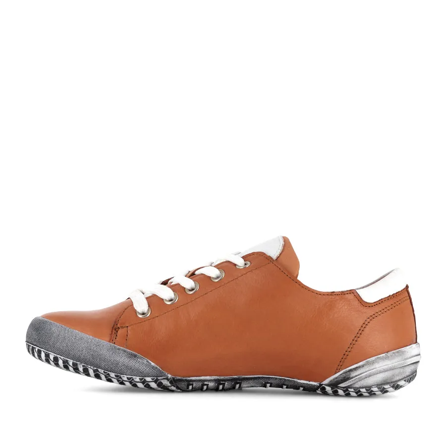 FlexibleSole TESS - COGNAC/WHITE LEATHER