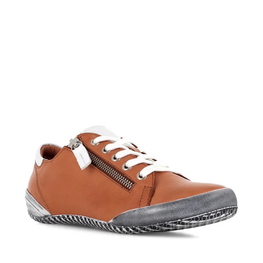 Trend-setting ease Impact Resistant Foam TESS - COGNAC/WHITE LEATHER