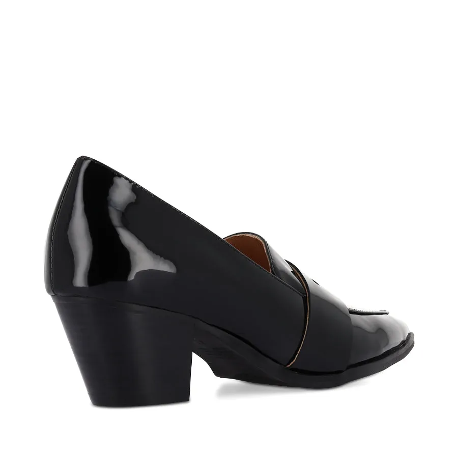 Versatile Wear Flexible GODWIN - BLACK BLACK PATENT LEATHER
