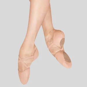 Classy stability BLOCH ELASTOSPLIT LEATHER BALLET SLIPPER- ADULT #ES0250