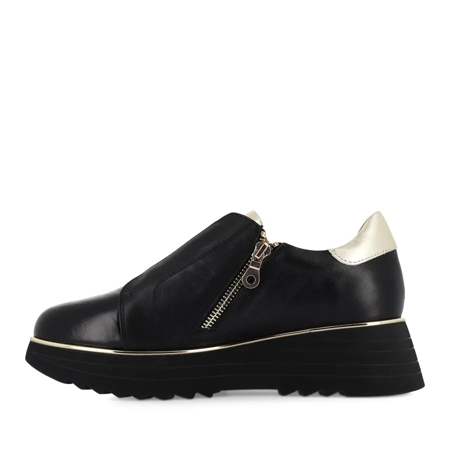 HEGGIE - BLACK PATENT LEATHER / GOLD Comfort   padding Every Journey
