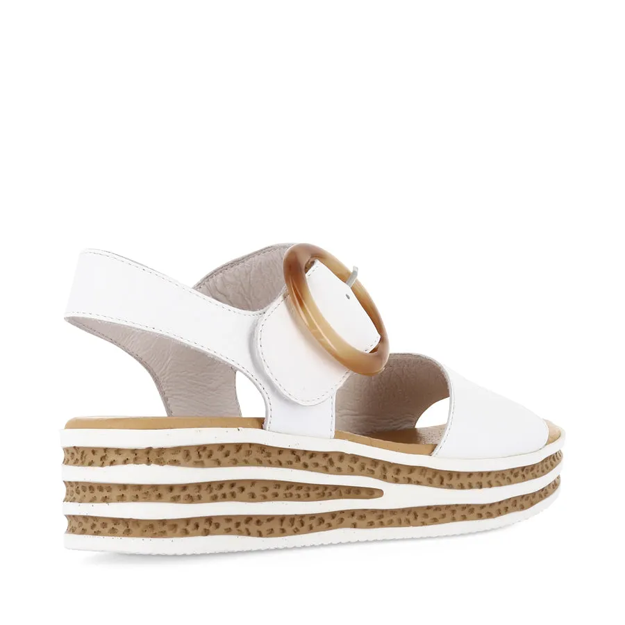 CUBBIE - WHITE LEATHER Stable Steps