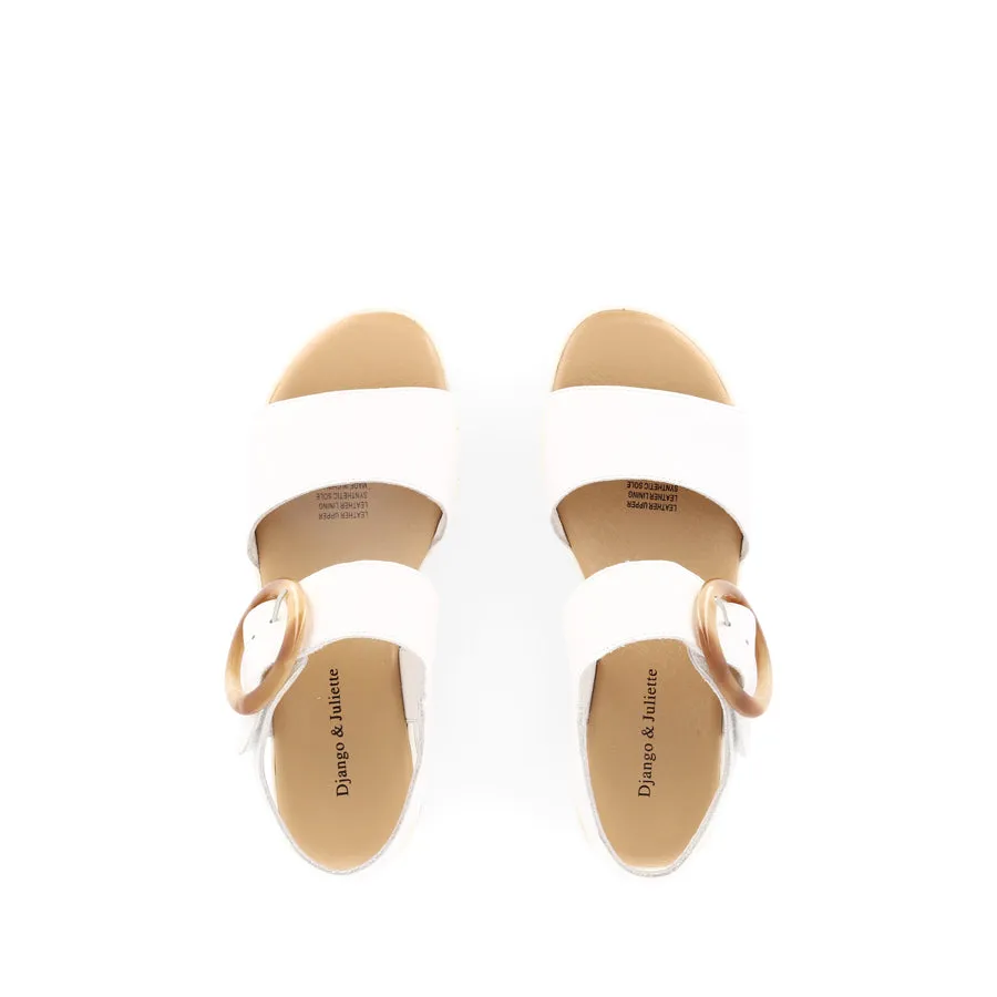 CUBBIE - WHITE LEATHER Relaxed Style Scratch   Resistant