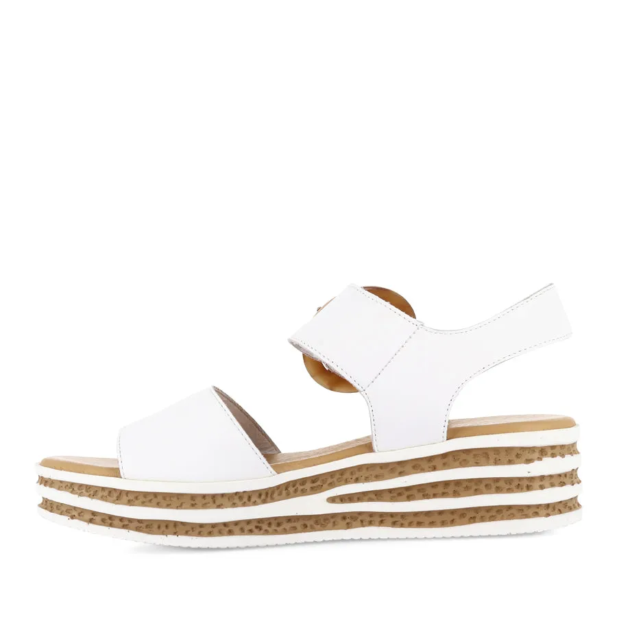 adjustable shoes CUBBIE - WHITE LEATHER