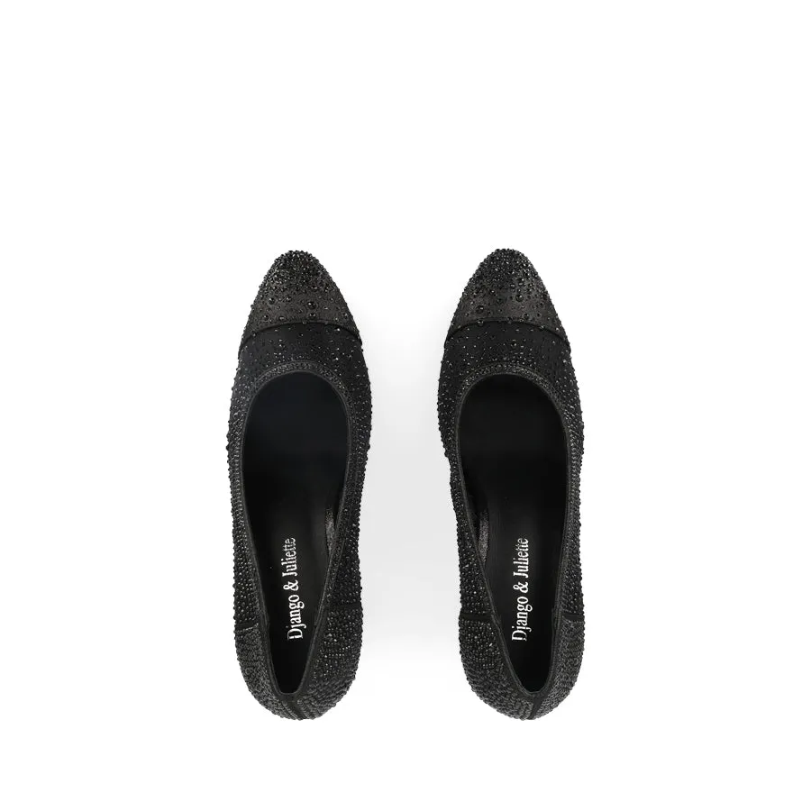 Easy Walk Footwear Pointed Toe Design KENEDI - BLACK SHIMMER MULTI