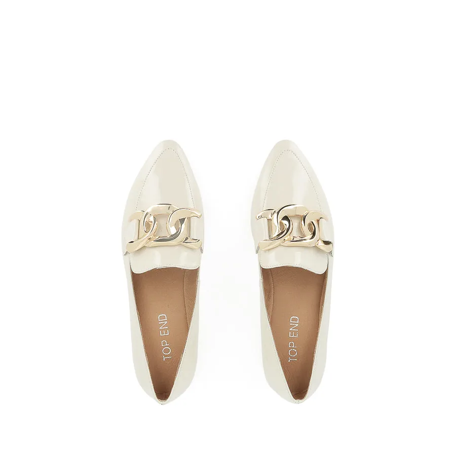 SOCORO - IVORY PATENT LEATHER Oil-Treated