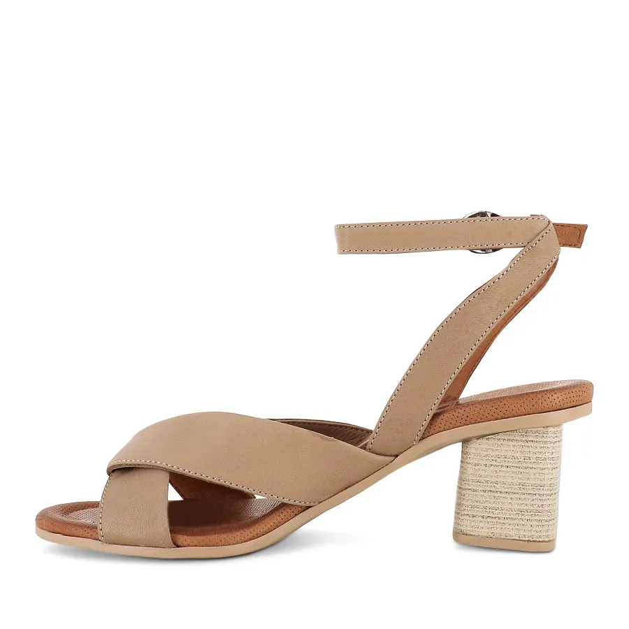 Loafer Style Soft Leather HARPER - MINK LEATHER