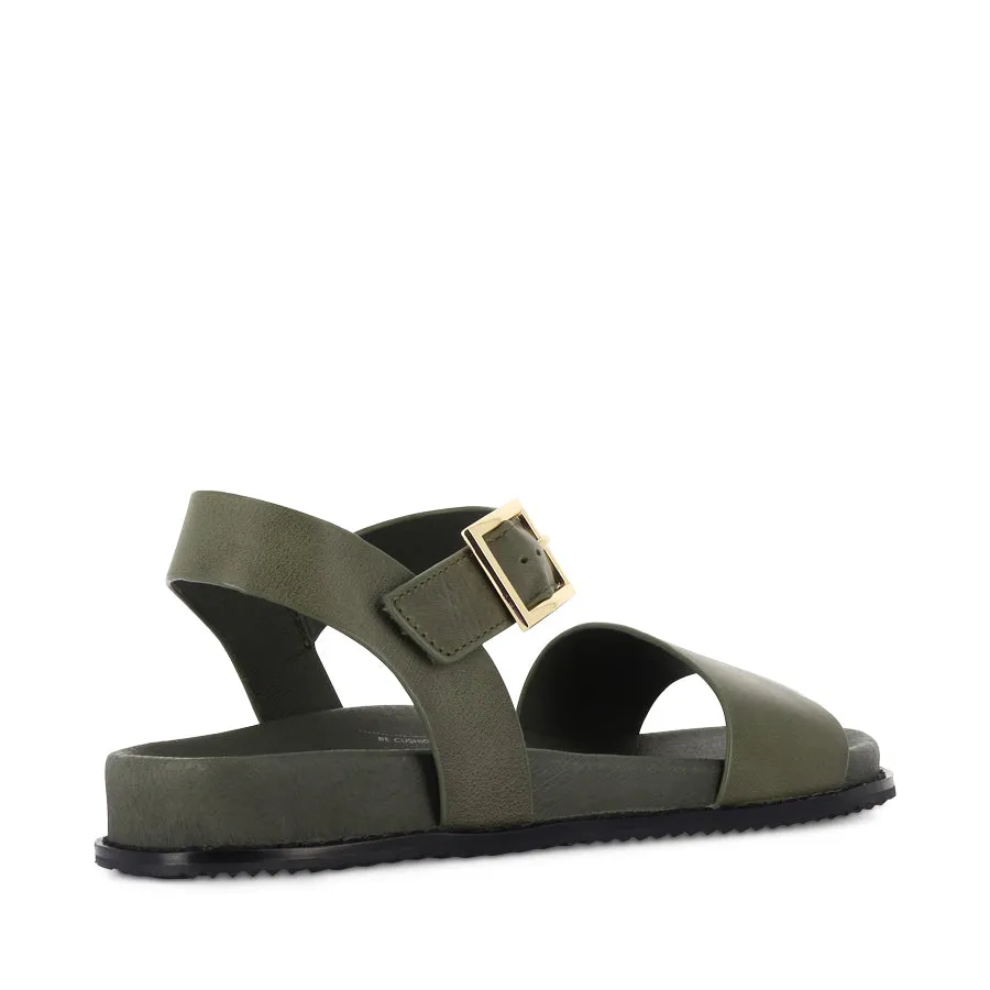 HAMMIL W - OLIVE LEATHER Street Cool Calm Mood