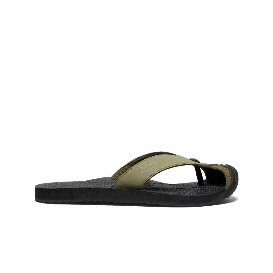 Superior ease Men's Barbados Flip-Flop  |  Martini Olive/Black