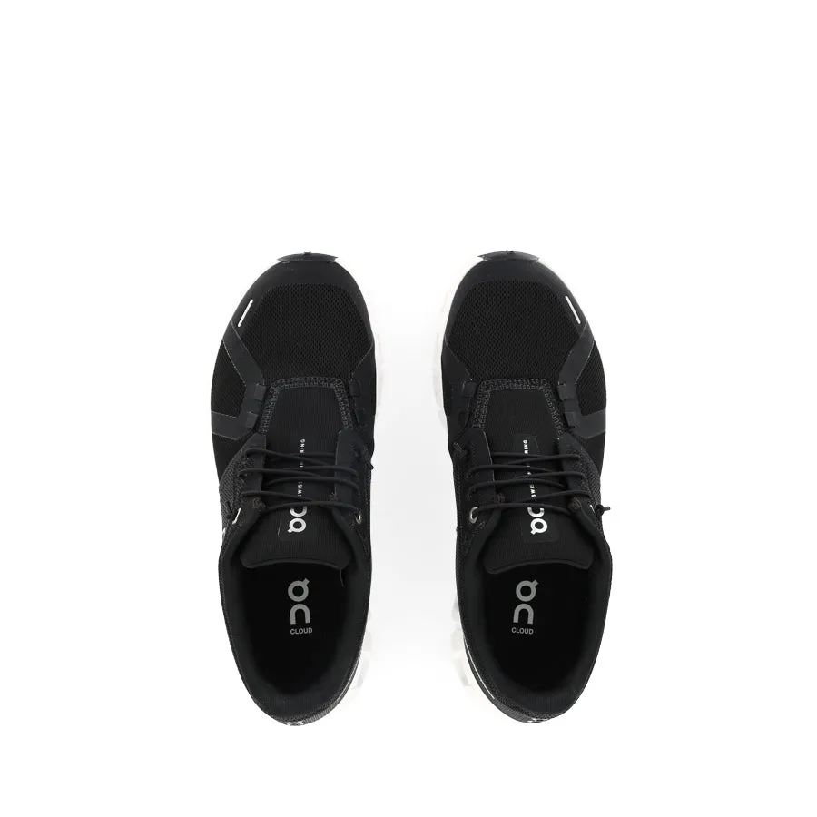 medallion - decorated running wear foam insole shoes CLOUD 6 (W) - BLACK/WHITE